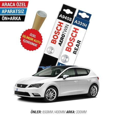 Seat Leon Ön Arka Silecek Takımı 2013-2019 Bosch Aerotwin