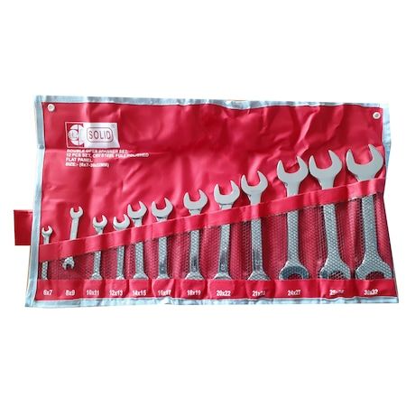 Solid 12 Parça Açık Ağız Anahtar Seti