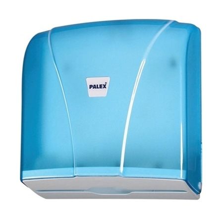 Palex 3464-1 Z Katlı  Havlu Dispenseri Şeffaf Mavi