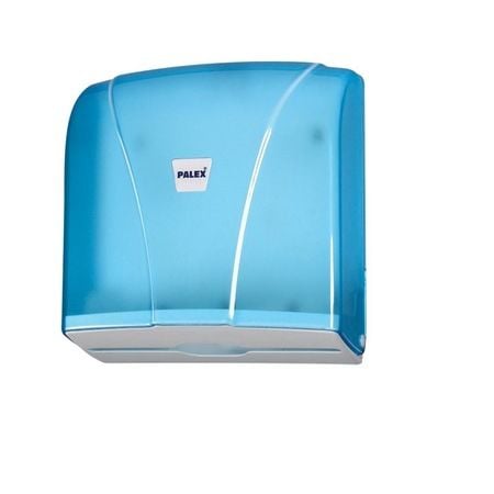 Palex Z Katlı Kağıt Havlu Dispenseri 300 Lü Şeffaf Mavi