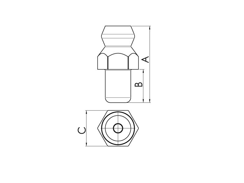 1/2 Düz Gresörlük H1 DIN 71412