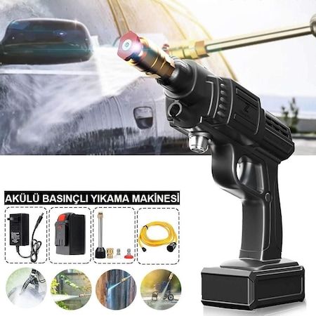 Handwerker 12V 156W 22 Bar Taşınabilir Lityum Akülü Yüksek Basınçlı Yıkama Makinesi