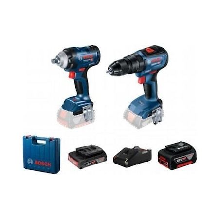Bosch Gds 18v-400 + Gsb 18v-50 Akülü Set (2.0Ah+5.0Ah) - 06019K0003