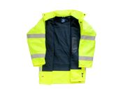 JUNIOR JN1011/P Waterproof Polarlı Fosforlu Oxford Parka Sarı XL beden