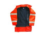 JUNIOR JN1012/P Waterproof Polarlı Fosforlu Oxford Parka Turuncu S beden