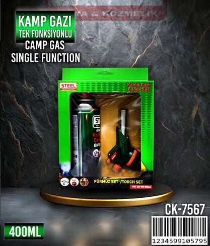  Steel Kamp Gazı Tek Fonksiyonlu