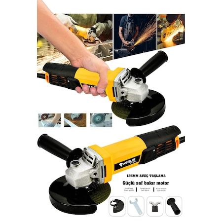 550 W 125 Mm Bakır Sargılı Spiral Avuç Içi Kesme Ve Ahşap Metal Kesme Taşlama Makinası-359