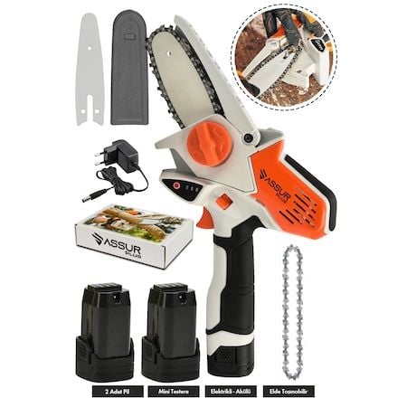 Jetta Power Tools Şarjlı Testere Ağaç Kesme Dal Budama Bıçkı 02