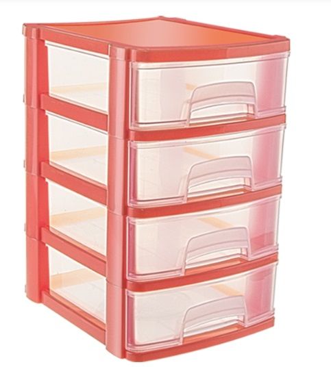 Mini TonTon  No:4 4 Katlı Çekmece 35,5x27,8x32,5h cm