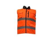 JUNIOR JN1062 Fosforlu Yelek Çift Taraflı Turuncu XXL beden