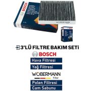 Wöbermann+bosch Fiat Linea 1.3 Jtd Euro5 Filtre Bakım Seti 2012-2017 3k