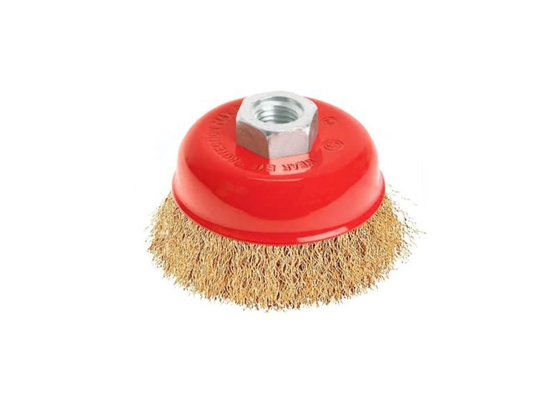 BAY-TEC Saçaklı Çanak Tel Fırça 75 mm