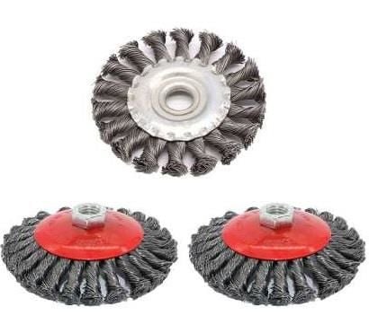 Yassı Burgulu Tel Fırça 85 Mm 8.5 Cm Genişlik Yassı Burgulu Tel Fırça 0105 -B3660
