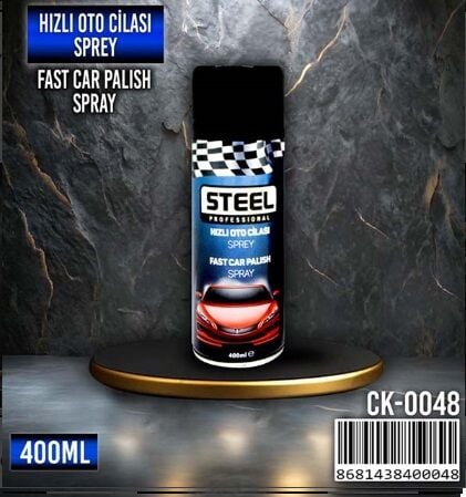 STEEL Hızlı Oto Cilası Sprey 500 ml