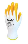Beybi PN5 Nitril Eldiven Turuncu Sarı