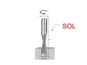 CNC Makine Delici Uç Sol 6 mm