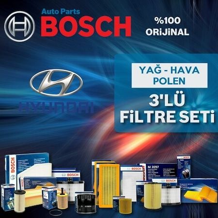 Hyundai I20 1.2 Bosch Filtre Bakım Seti 2015-2018