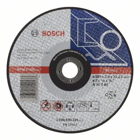 Bosch 180x3.0 mm Expert For Metal Düz Aşındırıcı Disk - 2608600321