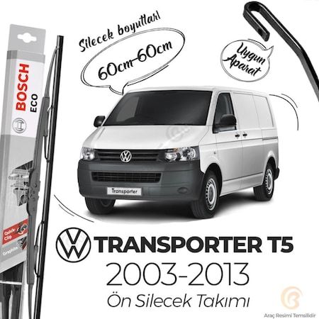 Volkswagen Transporter T5 Ön Silecek Takımı 2003-2013 Bosch Eco