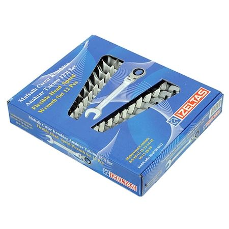 İzeltaş Mafsallı Cırcır Kombine Anahtar Takımı 12 Li – 0345002112