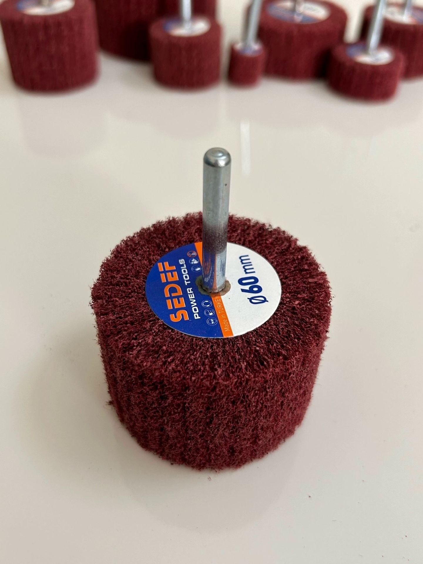 50x20 Saplı Elyaf Mop Zımpara 10'LU PAKET