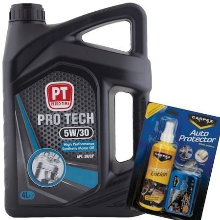Petro Time 5W-30 Sentetik Motor Yağı 4 L + Torpido Bakım Seti