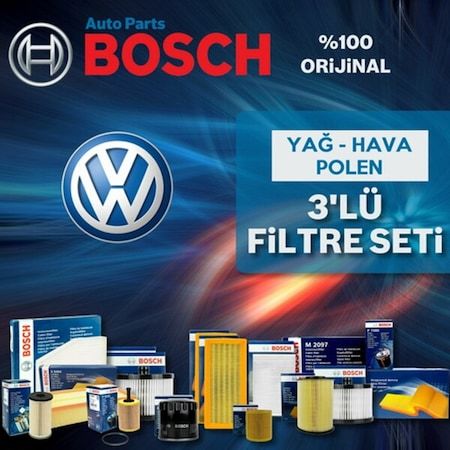 Vw Polo 1.6 Bosch Filtre Bakım Seti 1996-1999 (495584676)