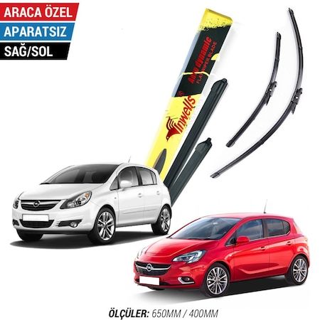Opel Corsa D / E İnwells Muz Silecek Takımı 2006-2019