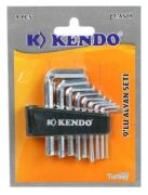KENDO ALLEN SİYAH ALLEN TAKIMI 9 PARÇA DÜZ KISA EKONOMİK