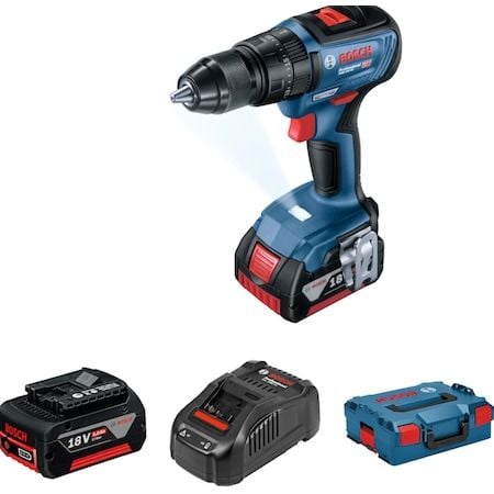 Bosch Professional GSB 18V-50 2x5Ah Çift Akülü Darbeli Vidalama - 06019H5101