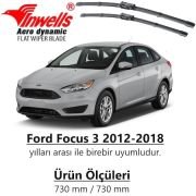 Ford Focus 3 İnwells Ön Muz Silecek Takımı 2011 - 2018