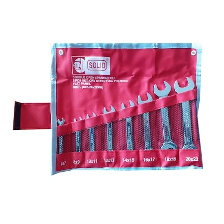 Solid 8 Parça Açık Ağız Anahtar Seti