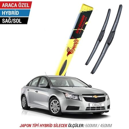 Chevrolet Cruze İnwells Hybrid Silecek Takımı 2009-2013