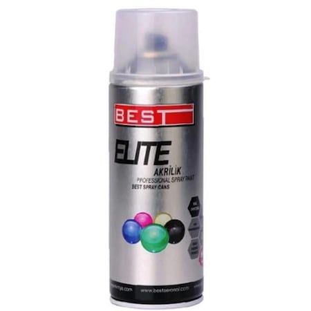 Best Elite 9526 Mat Siyah Akrilik Sprey Boya 400 ML
