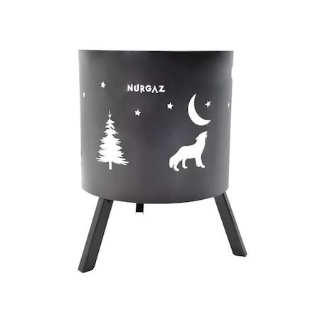 Nurgaz Orman Şöminesi Katlanır Ayaklı Ng Os