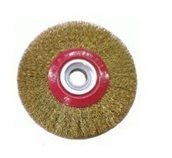  Saçaklı Çark Fırça 175mm Yuvarlak Tel Fırça -T278