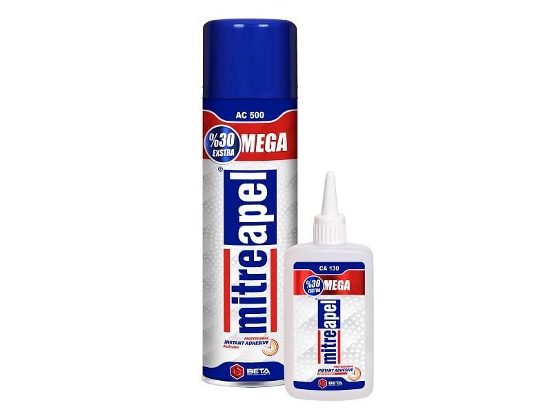 Mitreapel Mega Hızlı Yapıştırıcı AC500 500 ml + CA130 130 gr
