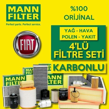 Fiat Egea 1.3 1.6 Euro6 Mann Filtre Bakım Seti 2016-2020 (495302665)