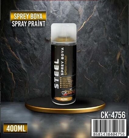  STEEL Sprey Boya Mat Siyah  400 ML