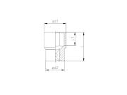 1113 Altı Köşe Lokma Anahtar 1/2'' 19 mm