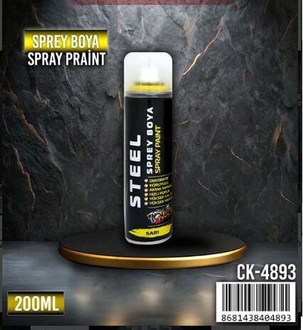  STEEL Sprey Boya Sarı 200 ML