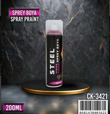  STEEL Sprey Boya Pembe 200 ML