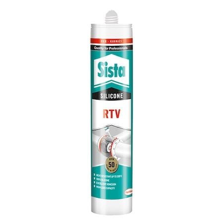 Sista Rtv Silikon Kartuş Kırmızı Sıvı Conta 310Ml