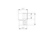 1113 Altı Köşe Lokma Anahtar 1/2'' 10 mm