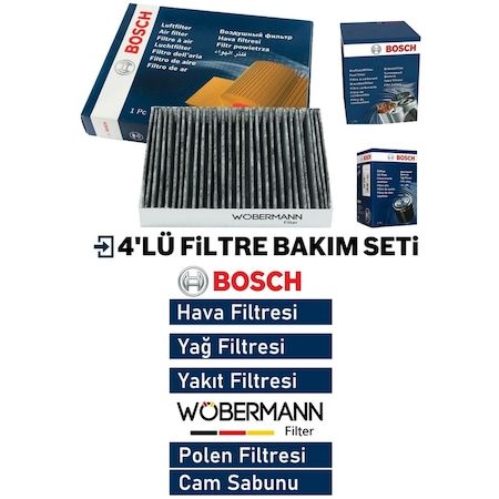 Wöbermann+bosch Vw Transporter T5 2.0 Tdi Filtre Bakım Seti 2010-2014 4k