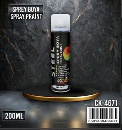  STEEL Sprey Boya Altın Rengi 200 ML