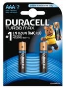 Duracell Pil AAA 2'li Turbo Max İnce Kalem