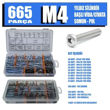 665 Parça M4 Ysb Vida Seti