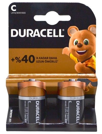 Duracell Pil Basic C Boy 2'li