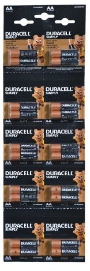 Duracell AA Alkalin Kalem Pil 20'li Kartela